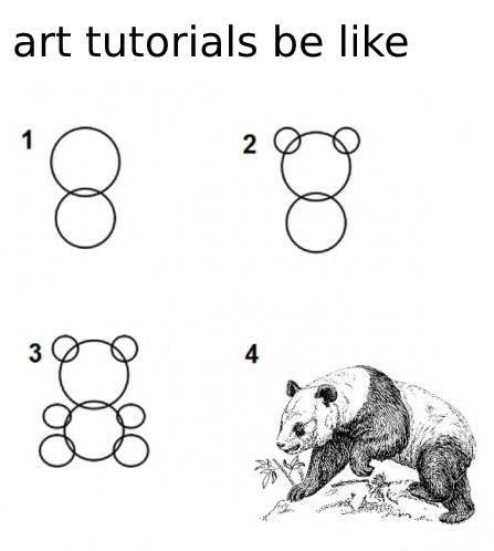 art tutorials be like meme